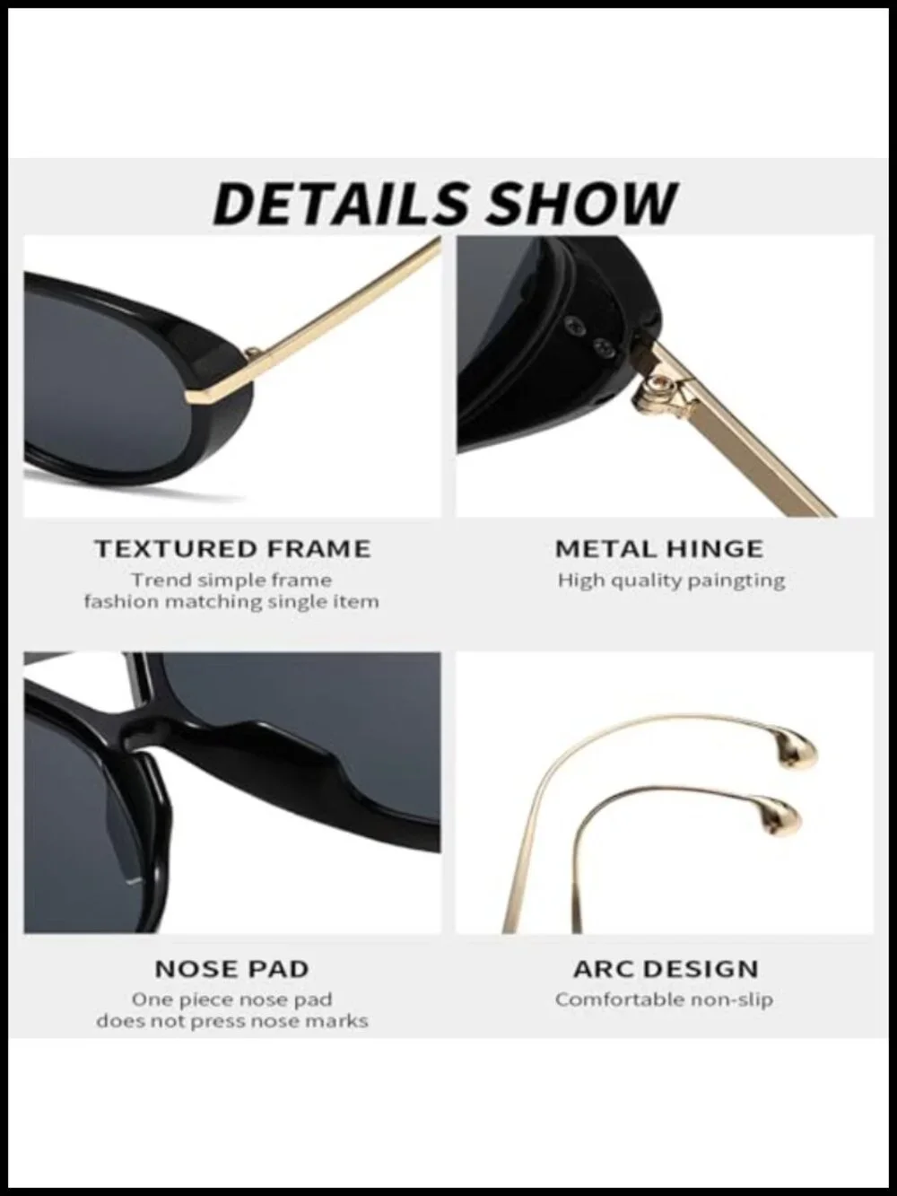 Retro Oversized Pilot Sunglasses UV400 Shield Double Bridge Metal Frame